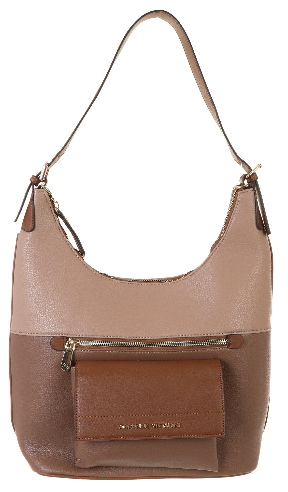 Beekmann Faux Leather Hobo - Brown