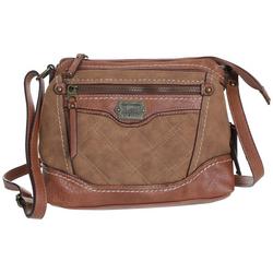 Faux Leather Quilted Crossbody