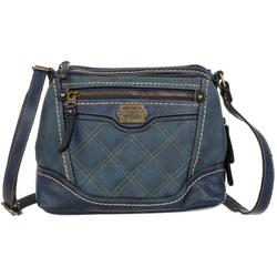 Navy Quilted Crossbody Bag