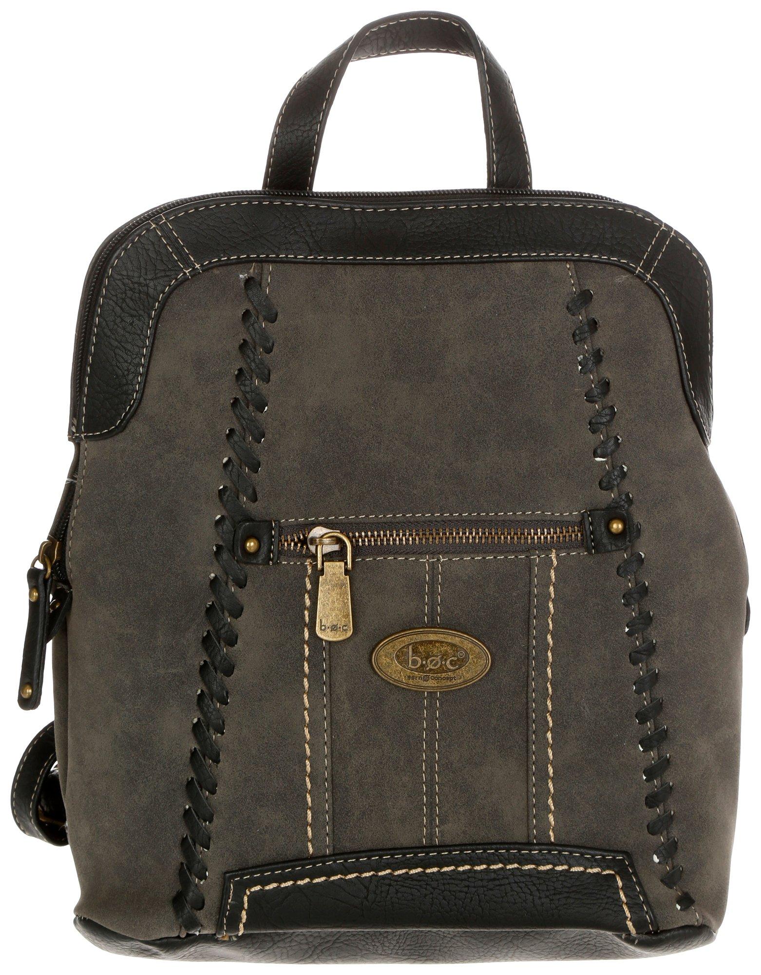 Faux Suede Backpack