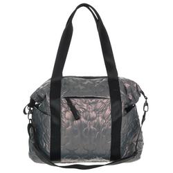 Solid Quilted Overnighter Bag - Metallic