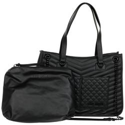 2 Pk Quilted Leather Bags