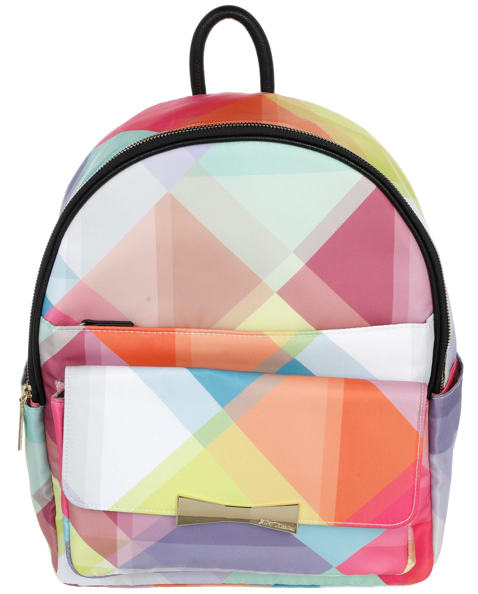 Rainbow Print Fashion Backpack - Multi