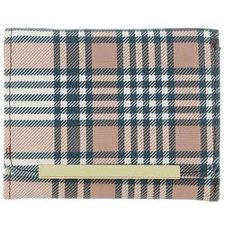 Plaid Anna Indexer Trifold Wallet - Brown