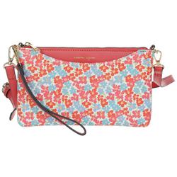 Faux Leather Floral Crossbody - Multi