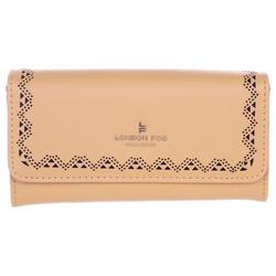 Faux Leather Embossed Wallet - Mustard