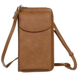 Faux Leather Wallet On A String - Tan