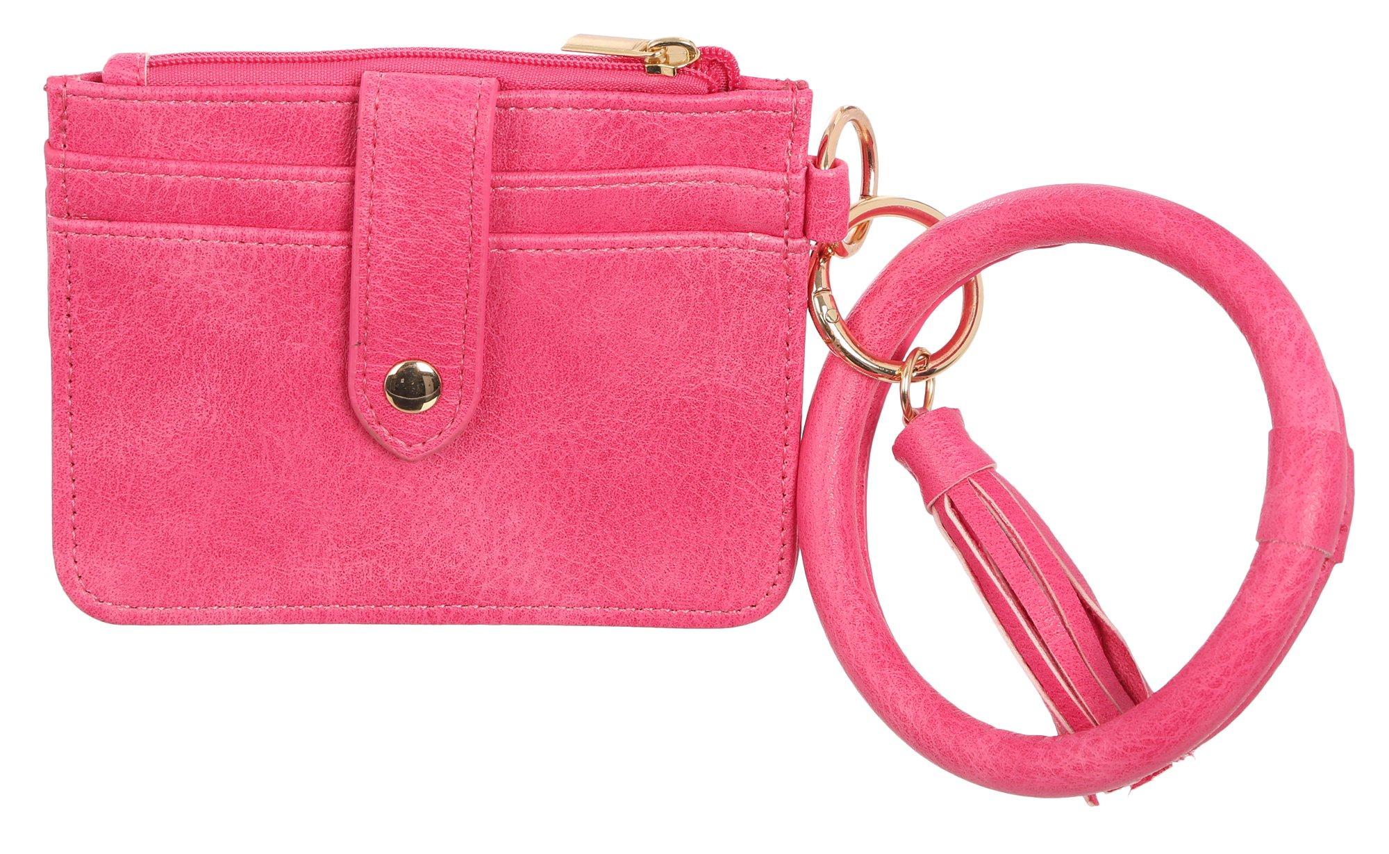 Solid O'Ring Wristlet Wallet