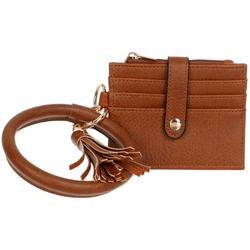 Wrist Wallet with Bracelet - Brown