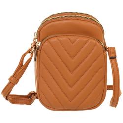 Quilted Faux Leather Multifunctional Wallet - Tan