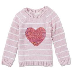 Little Girls Valentine's Heart Knit Sweater
