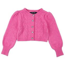 Little Girls Knit Button Down Cardigan