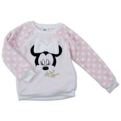 Little Girls Plush Minnie Mouse Top