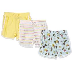 Little Girls 3 Pk Shorts