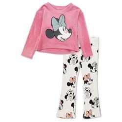 Little Girls 2 Pc Minnie Mouse Pants Set