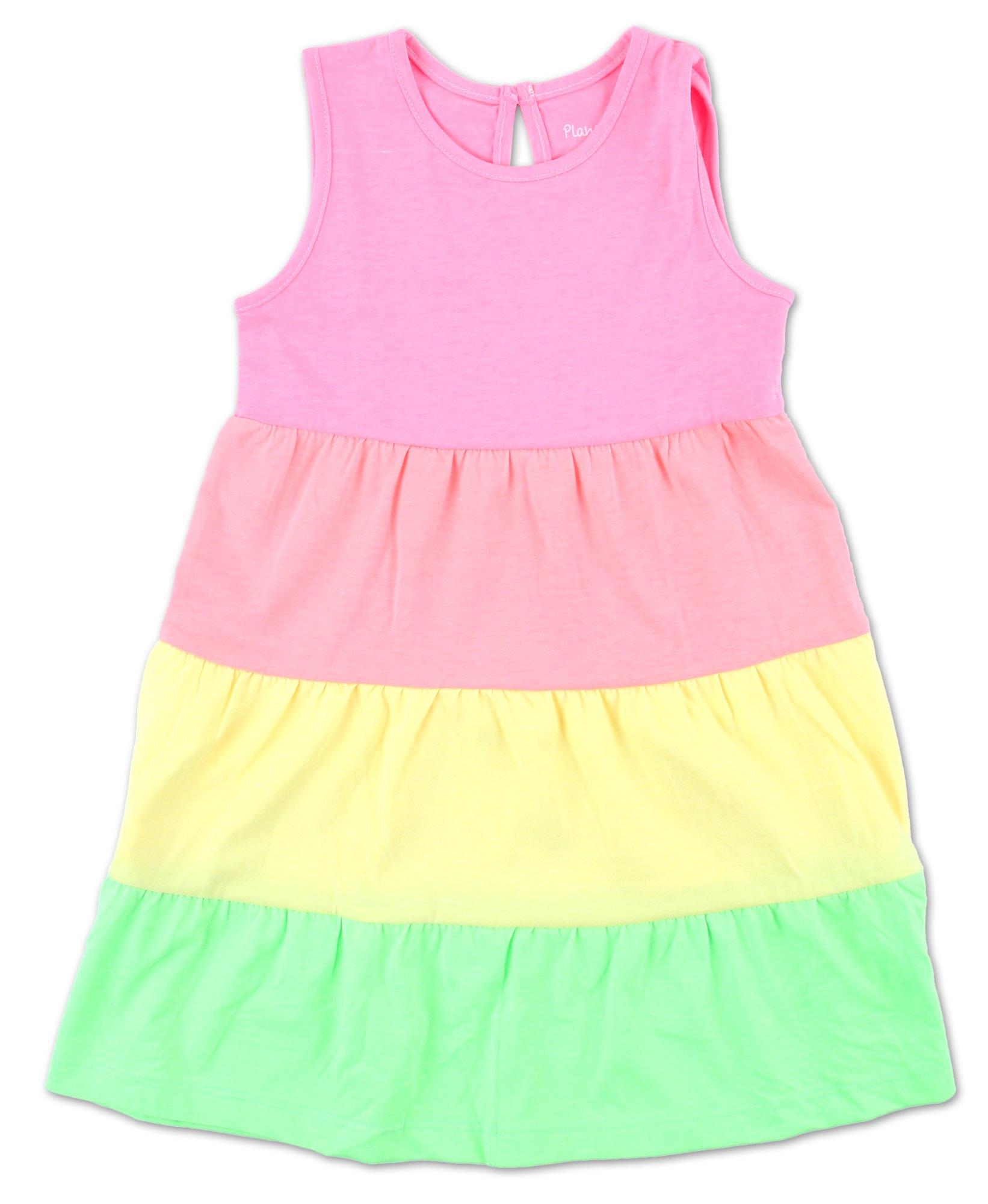 Little Girls Multicolor Sleeveless Dress