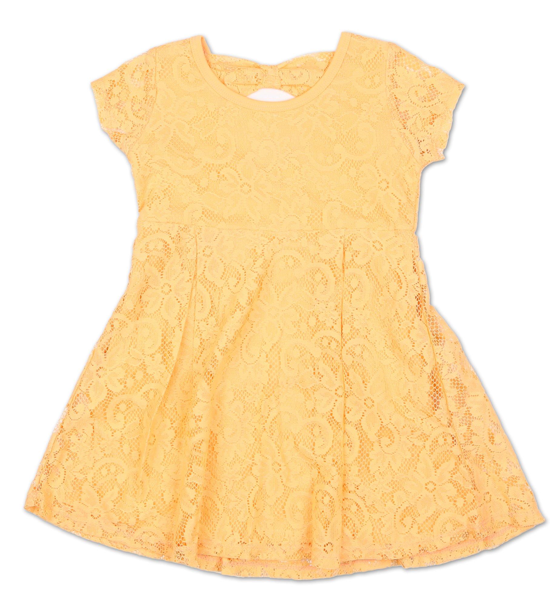 Little Girls Solid Lace Dress
