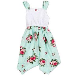 Little Girls Rose Garden Sleeveless Dress