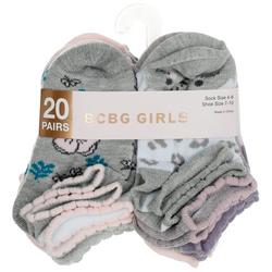 Girls 20 Pk Low Cut Socks