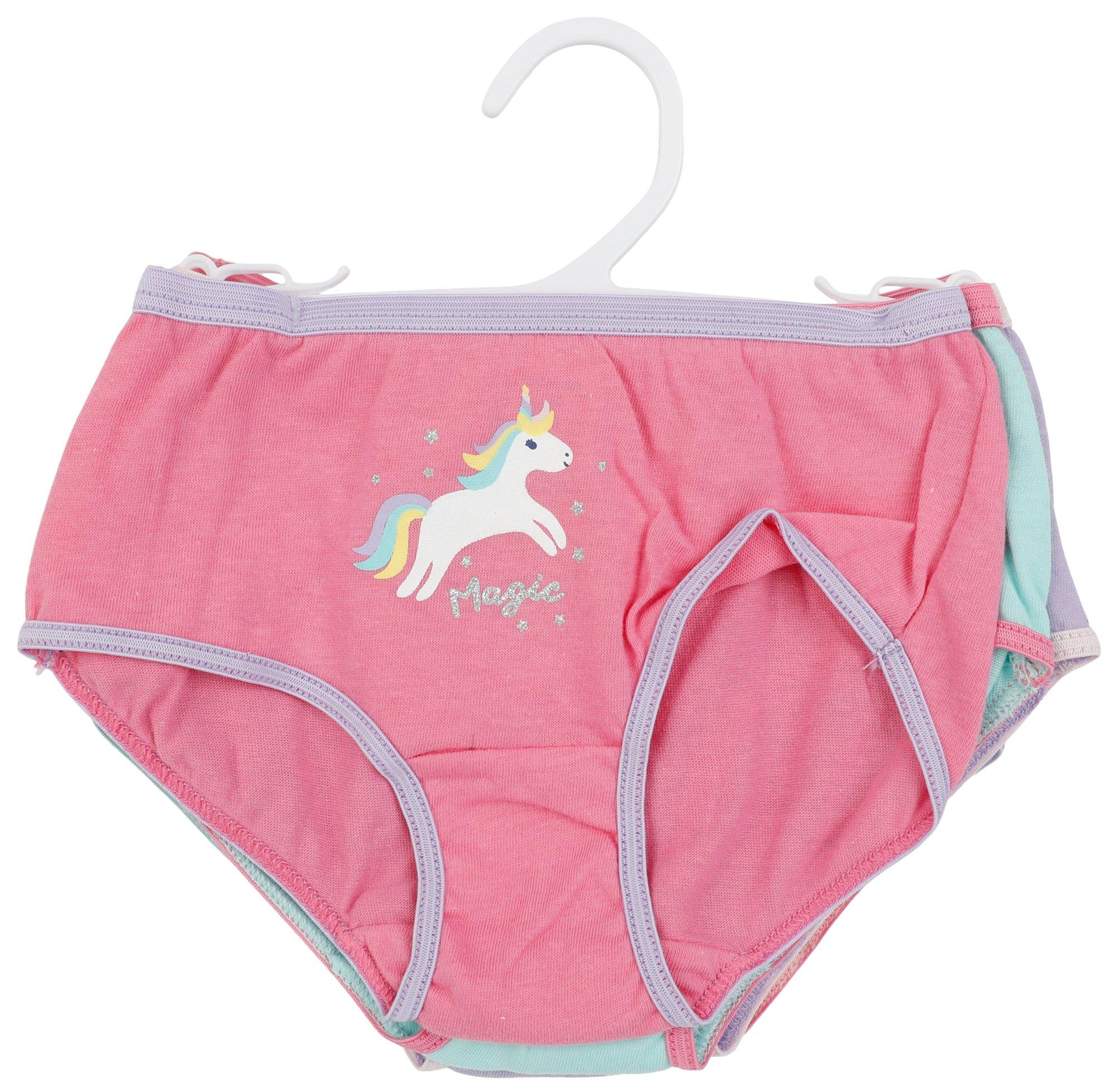 7PK Baby Shark Girls' Underwear (2T/3T)