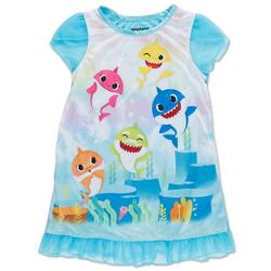 Toddler Girls Baby Shark Nightgown
