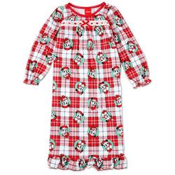 Little Girls Christmas Minnie Pajama Dress