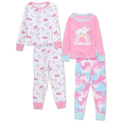 Toddler Girls 4 Pc Pajama Pants Set