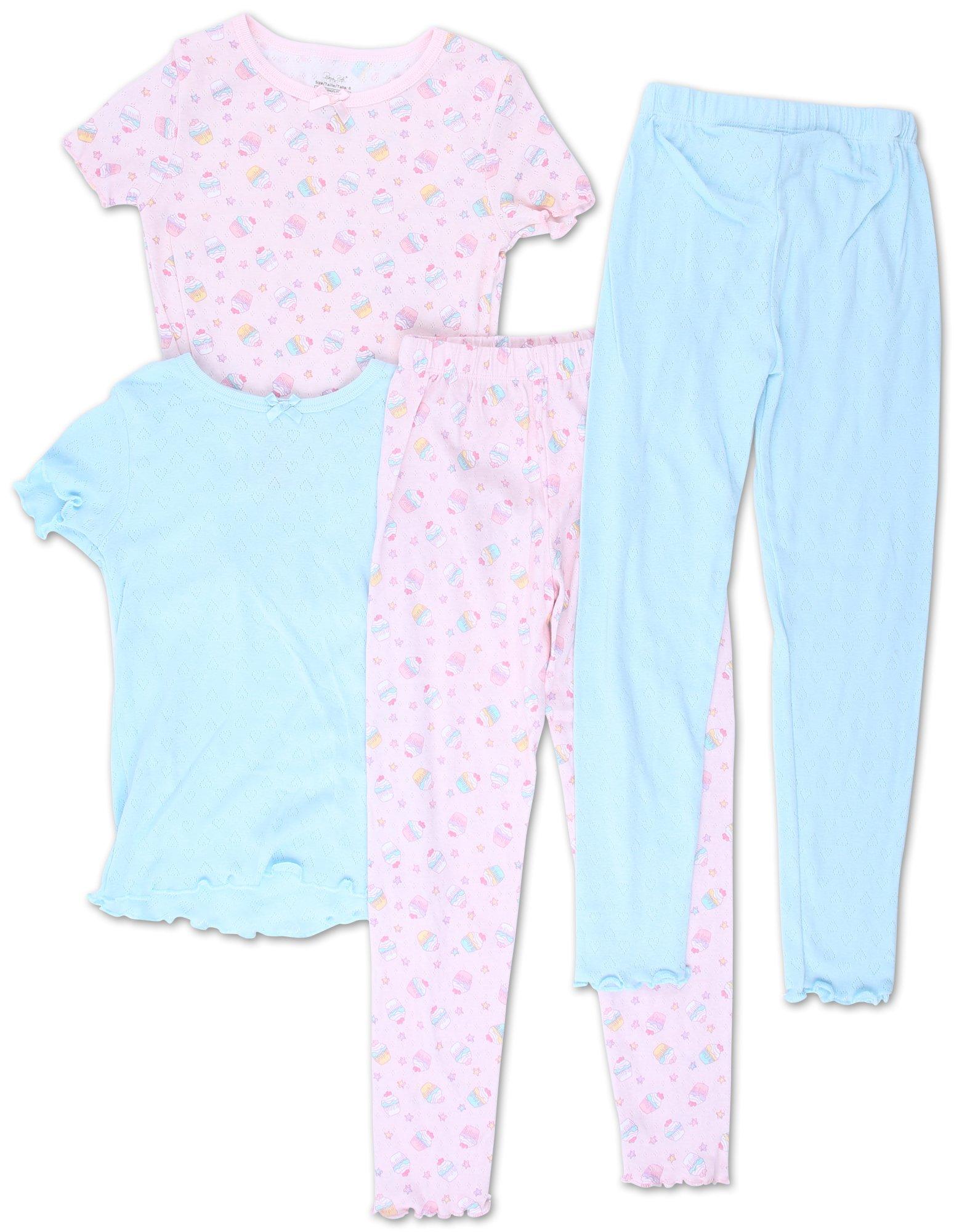 Girls 4 Pk Pajama Pants Set