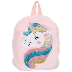 Plush Unicorn Mini Backpack - Pink