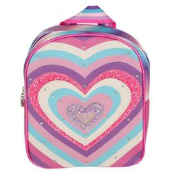 Girls Rainbow Heart Mini Backpack