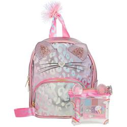 Metallic Cheetah Mini Backpack - Pink