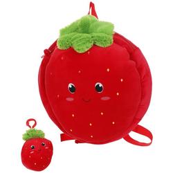 Kids Plush Strawberry Backpack