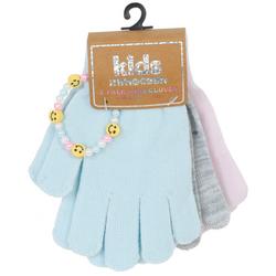 4 Pc Kids Gloves and Accessory