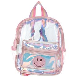Girls Transparent Mini Backpack - Pink Multi