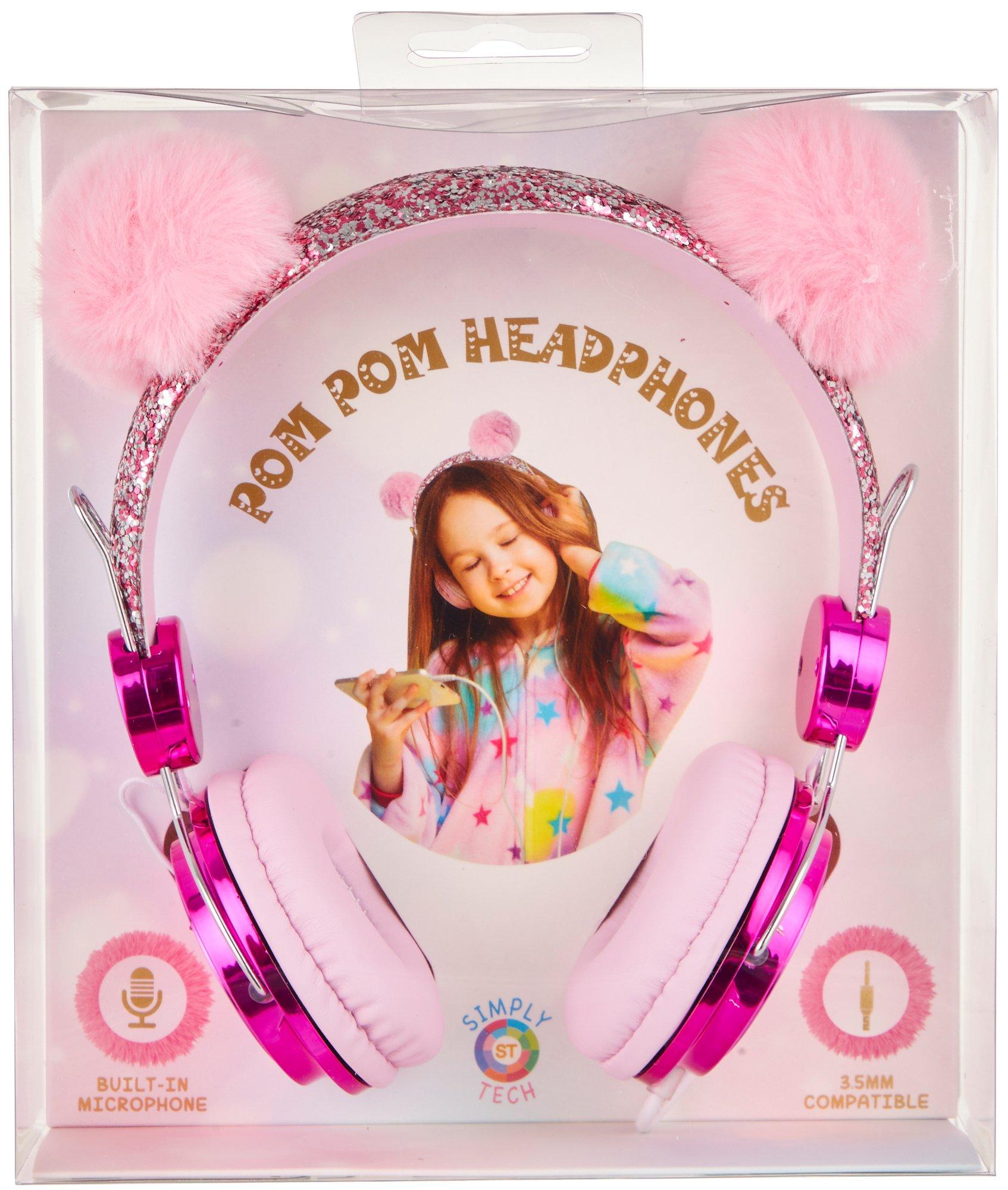 Kids Pom Pom Headphones