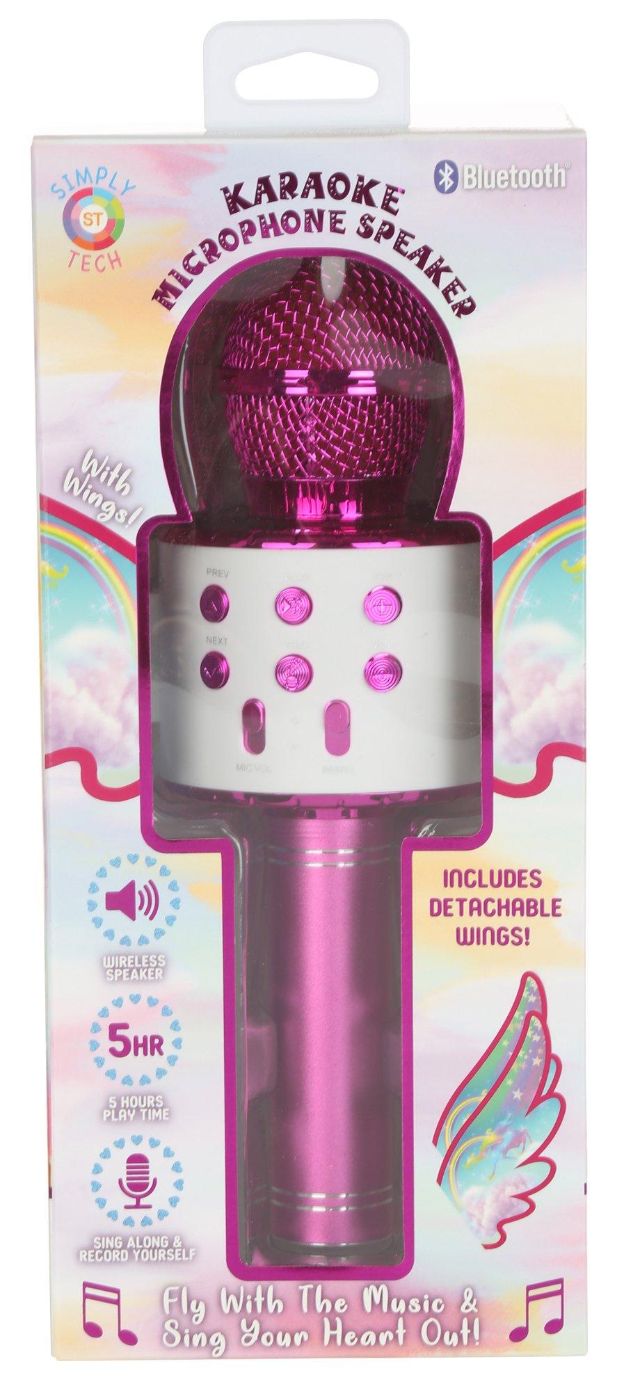 Kids Karaoke Bluetooth Mic Speaker With Wings