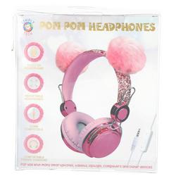 Girl's Pom-Pom Headphones