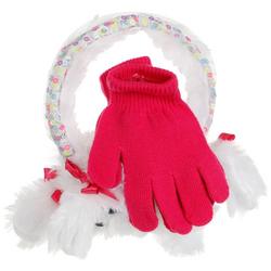 2 Pc Girls Earmuff and Gloves Set