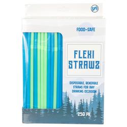 250 Pk Flexi Straws - Blue/Green