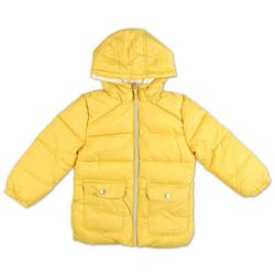 Little Girls Solid Puffer Jacket - Yellow