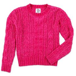Girls Pink Knit Sweater