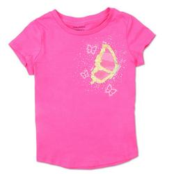 Girls Sequins Butterfly Graphic Tee