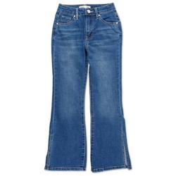 Girls Soldi Split Hem Flare Jeans