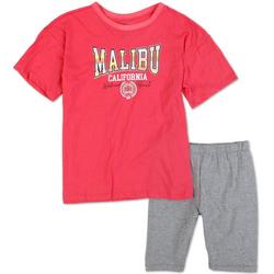 Girls 2 Pc Malibu Shorts Set