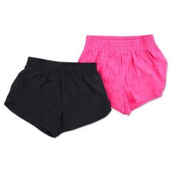 Girls 2 Pk Active Solid Shorts
