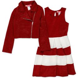 Girls 2 Pc Dress & Jacket Set