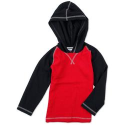 Little Boys thermal Hooded Shirt
