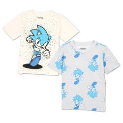 Little Boys 2 Pk Sonic Graphic Tees
