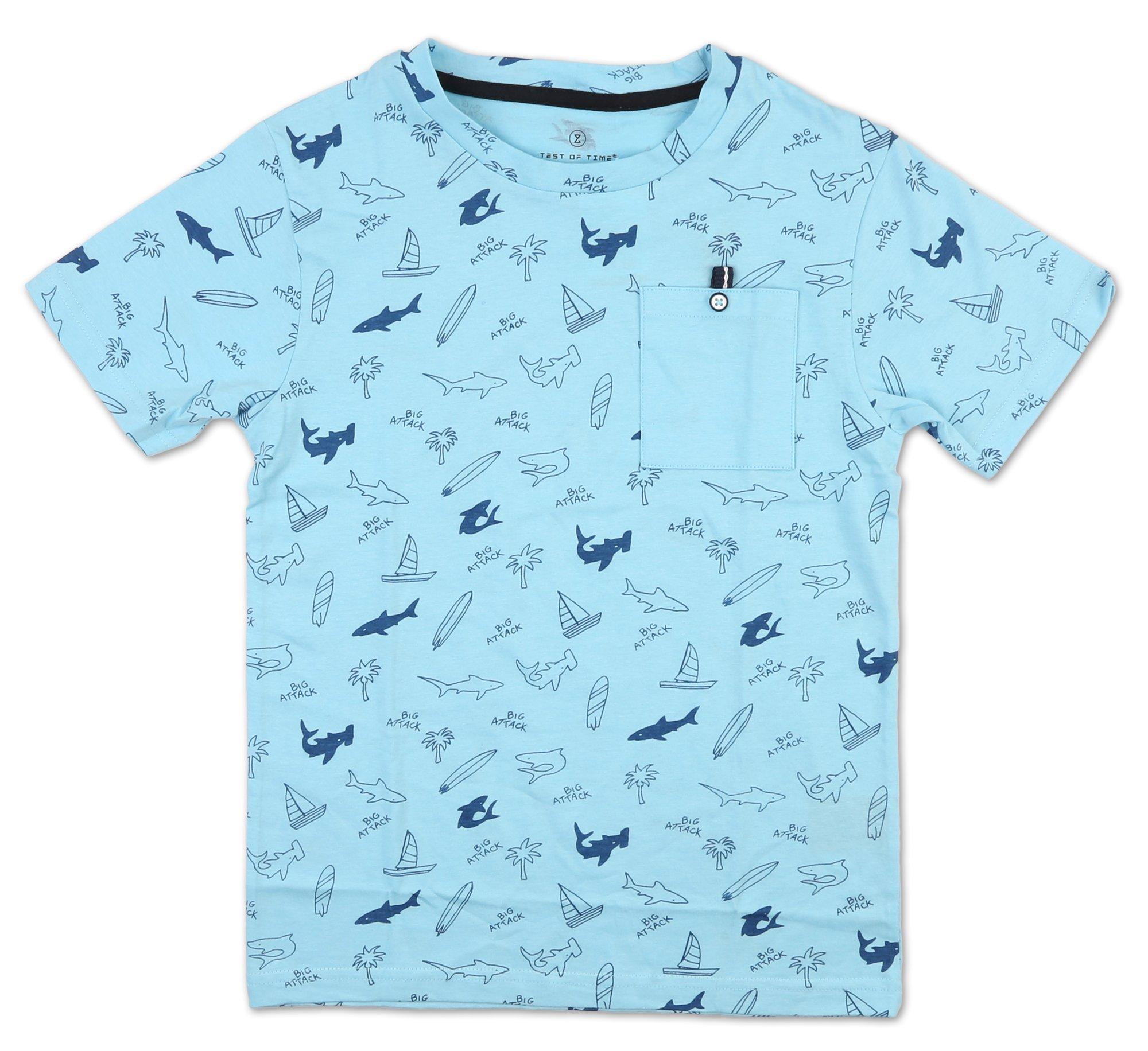 Boys Shark Graphic Tee - Blue