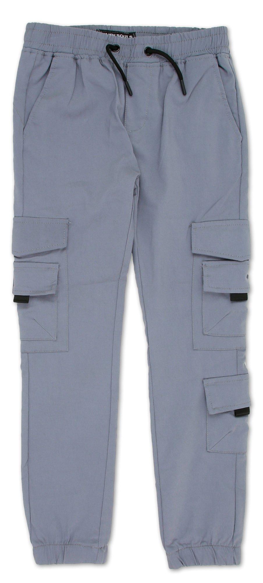 Boys Solid Cargo Pants